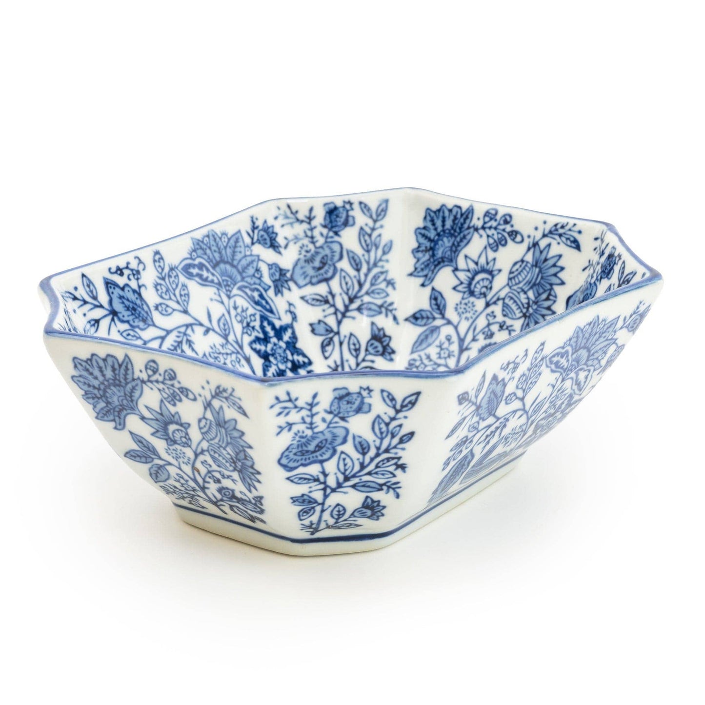 Sumatra Blue & White Rectangular Bowl 7”