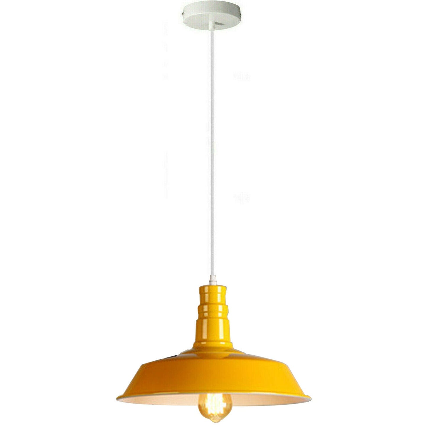 Yellow Pendant Light Lampshade Ceiling Light Shade With Bulb
