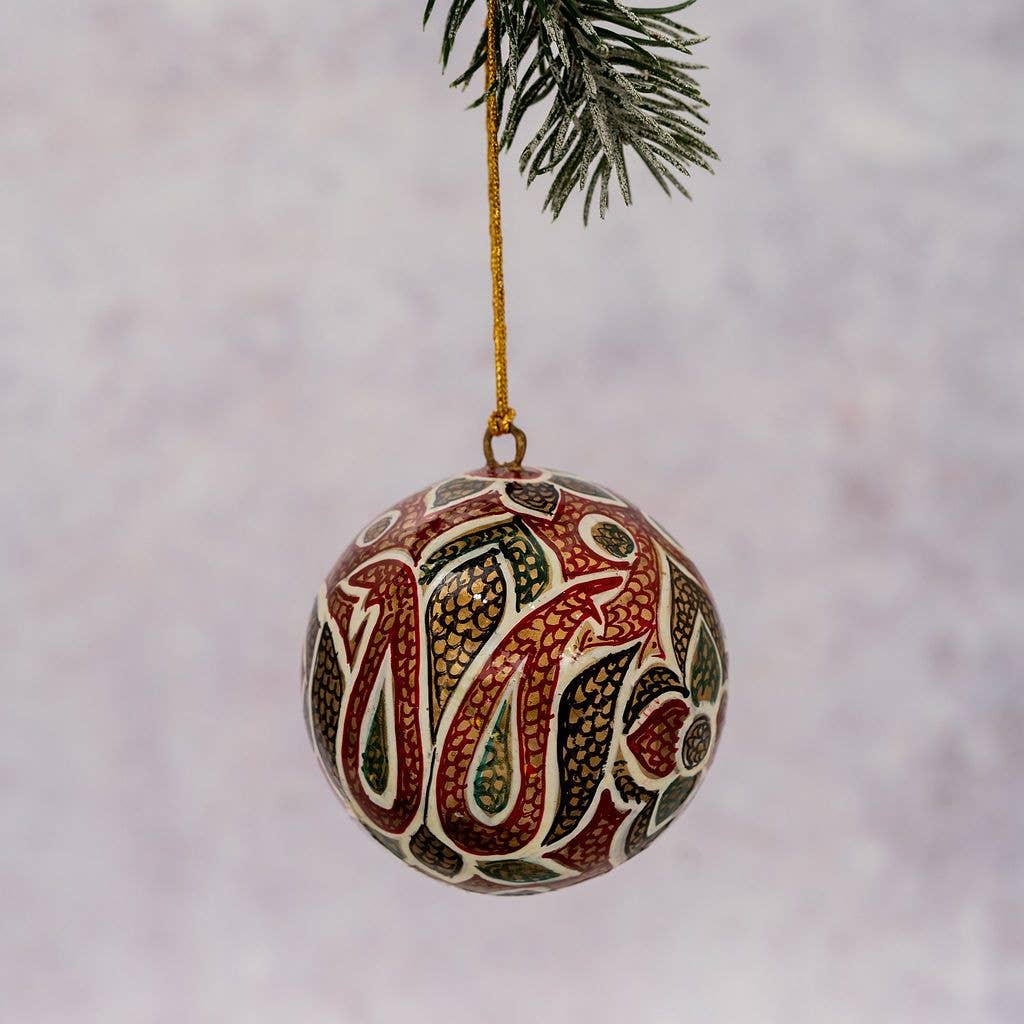 3" Indian Floral 26 Christmas Bauble