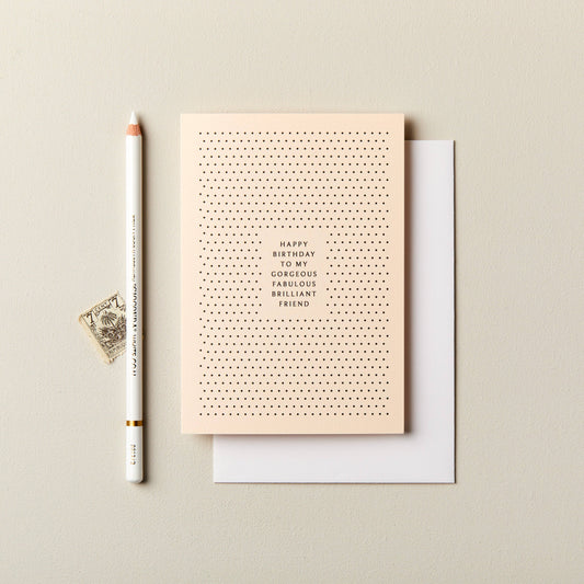 Gorgeous Friend Birthday Card | Female Birthday Card | Cute