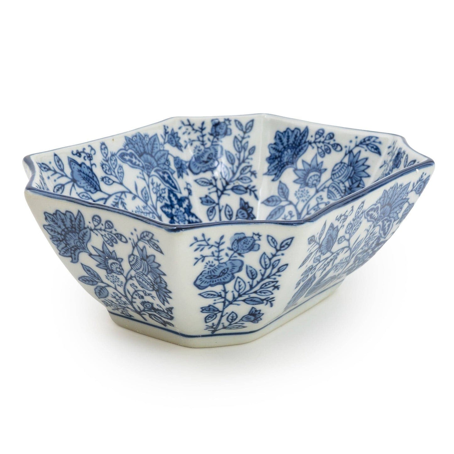 Sumatra Blue & White Rectangular Bowl 7”