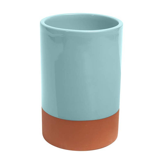 Sintra Glazed Terracotta Wine Cooler - Duck Egg Blue