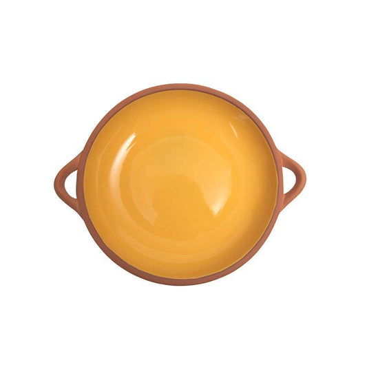 Sintra Large Glazed Terracotta Tapas Dish - Ochre