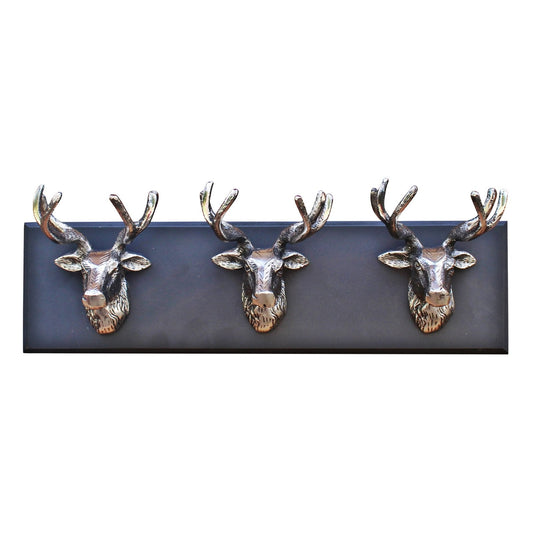 Wall Hanging Triple Stag Head Ornament-0