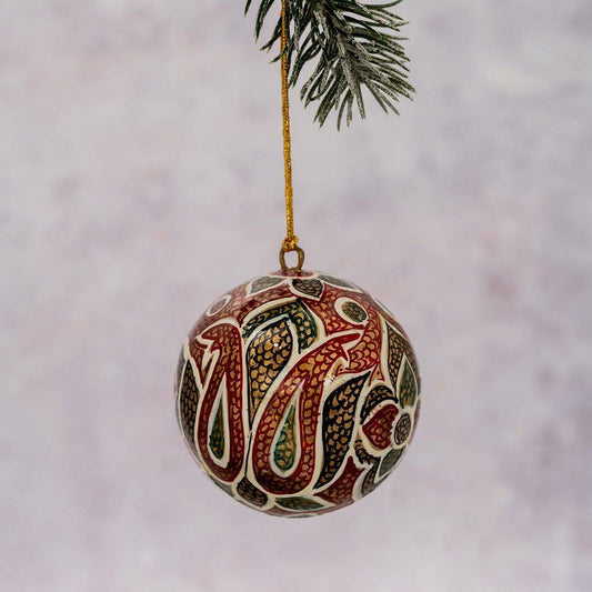 3" Indian Floral 26 Christmas Bauble